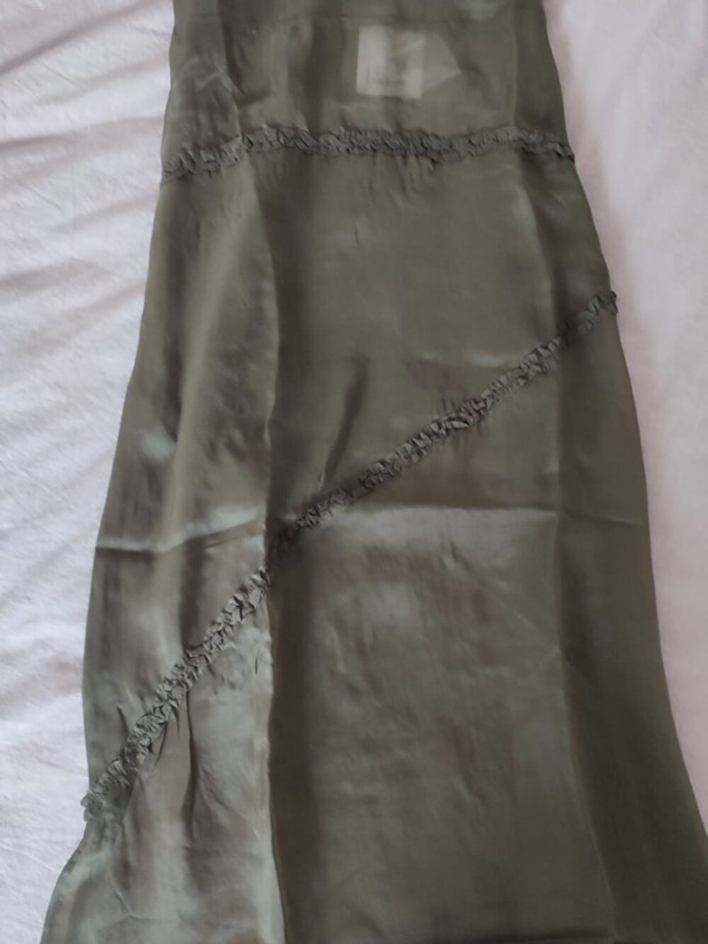 Damson Madder Sasha Ruffle Slip Dress with Cami BNWT